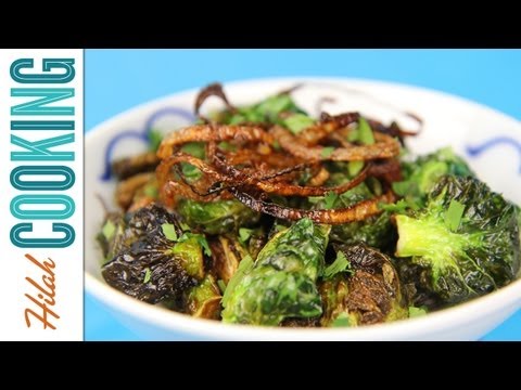 Fried Brussels Sprouts |  Hilah Cooking