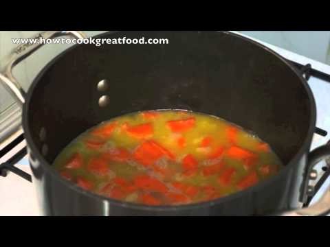 Carrot & Coriander Cliantro soup recipe How to cook GREAT food vegetarian vegan option