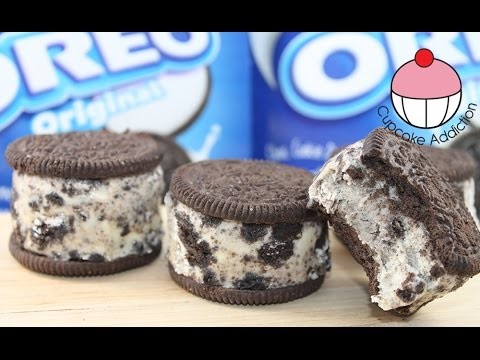 OREO IceCream Sandwiches – No Bake, 2 Ingredient Cookies & Cream Recipe