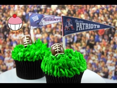 Superbowl Cupcakes! Decorate Football Cupcakes — A Cupcake Addiction Superbowl Tutorial