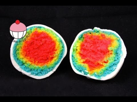 RAINBOW Cakepops!!! Make Rainbow Layer Cake Pops – A Cupcake Addiction How To Tutorial