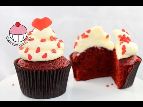 Cupcakes! BEST Red Velvet Cupcake Recipe From Scratch – A Cupcake Addiction How To Tutorial