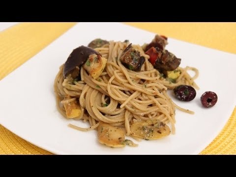 Spaghetti with Roasted Veggies – Laura Vitale – Laura in the Kitchen Episode 642