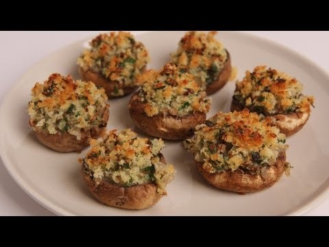 Breadcrumb Stuffed Mushrooms Recipe – Laura Vitale – Laura in the Kitchen Episode 330