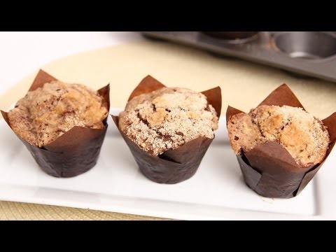 Chocolate Crumb Cake Muffins Recipe – Laura Vitale – Laura in the Kitchen Episode 739