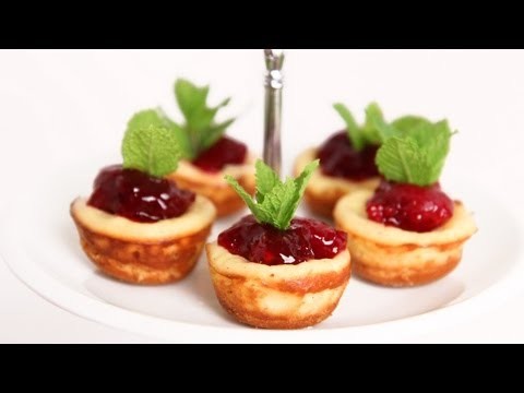 Mini Cherry Cheesecake Recipe – Laura Vitale – Laura in the Kitchen Episode 622