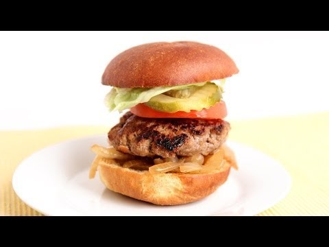 Cheddar Stuffed Burger Recipe – Laura Vitale – Laura in the Kitchen Episode 789