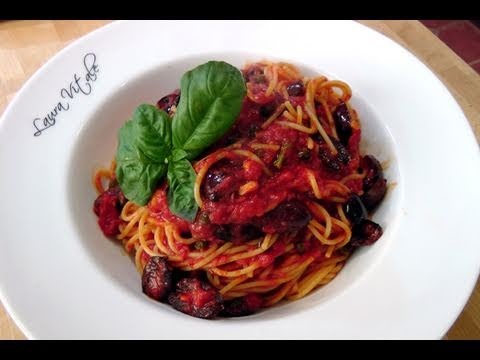 Spaghetti alla Puttanesca Recipe – by Laura Vitale – Laura in the Kitchen Episode 76