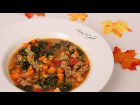 Sausage & Kale Soup Recipe – Laura Vitale – Laura in the Kitchen Episode 457