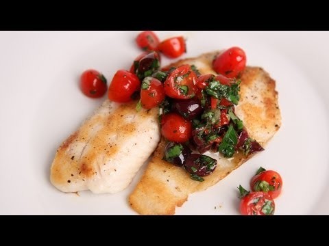 Grilled Tilapia with Puttanesca Salsa – Laura Vitale – Laura in the Kitchen Episode 367