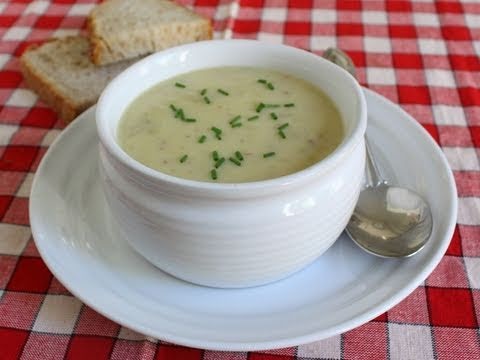 Cream of Green Garlic & Potato Soup Recipe – Cream of Potato Soup with Garlic