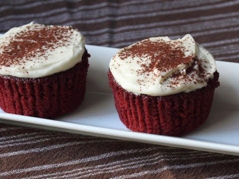 Red Velvet Cupcakes Recipe – How to Make Red Velvet Cupcakes with Cream Cheese Frosting