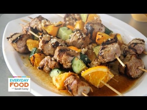 Spicy and Tangy Mojo Pork Kebabs – Everyday Food with Sarah Carey