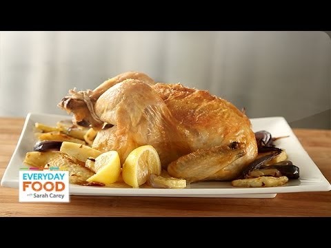 Roasted Chicken with Celery Root and Red Onion – Everyday Food with Sarah Carey