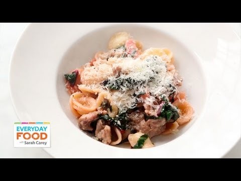 Orecchiette with Sausage, Chard, and Parsnips | Everyday Food with Sarah Carey