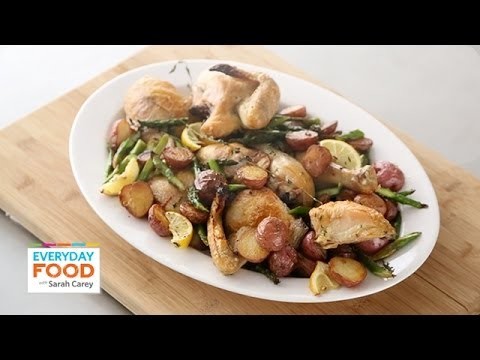 Pan Roasted Chicken with Asparagus – Everyday Food with Sarah Carey