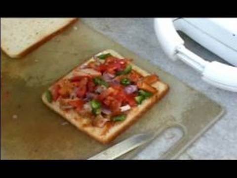 How to Make Indian Stuffed Sandwiches : How to Make a Chicken Pizza Sandwich