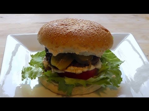 Beef Burger recipe How to Make Hamburger BBQ Food