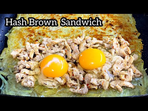How to make hashbrown sandwiches | you have never eaten such sandwiches | non bread sandwiches