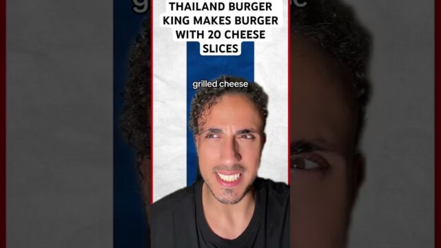 Thailand Burger King Makes Burger With 20 Cheese Slices