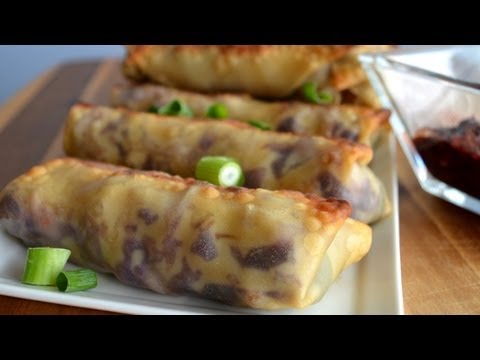 Baked Chicken Spring Rolls (Arrollado Primavera al Horno) – Healthy party food