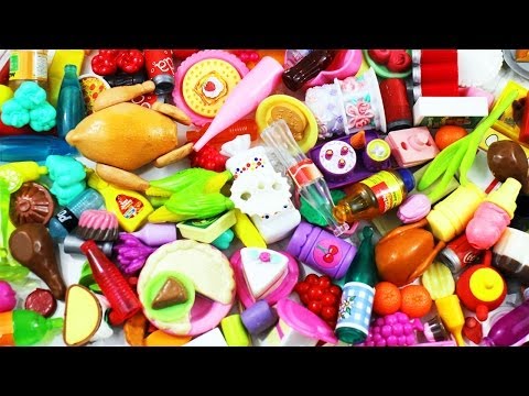 Dollhouse Food Haul – bottles, cans, bags, meat, fruits,veggies,baked, sweets &treats