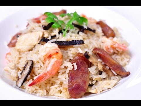 [Thai Food] Baked Rice with Chinese Sausage (Khao Aob Goon Chiang)