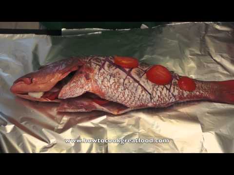 Jamaican Food – Oven Baked Red Snapper Recipe Whole Fish Allspice Scotch Bonnet