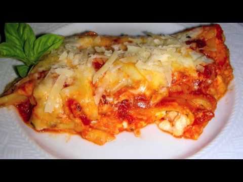 Manicotti Recipe – Italian Food – Watch how to stuff manicotti noodles by hand