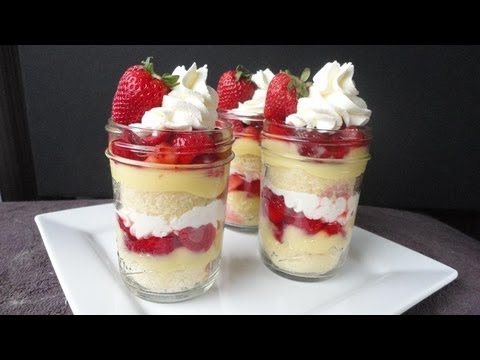 Strawberry Shortcake Parfaits (aka Mini Trifles)