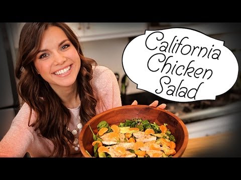 Ingrid Dishes | California Chicken Salad | Recipes from Missglamorazzi