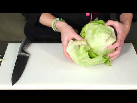 How to Cut Iceberg Lettuce for a Salad : Salad Recipes