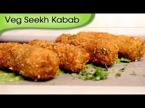 Veg Seekh Kebab – Quick Crispy Snacks – Appetizer / Starter Recipe by Ruchi Bharani [HD]