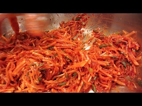 Spicy Seasoned Radish (Korean Side Dish)