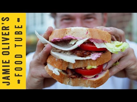 DJ BBQ’s Turkey Super Club Sandwich