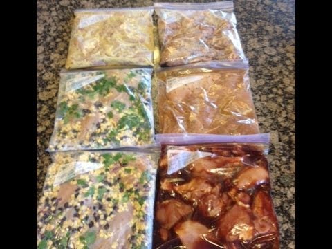 6 Chicken Crock Pot Freezer Meals
