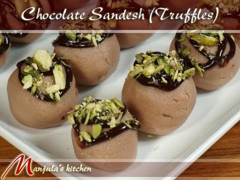 Chocolate Sandesh (Truffles) – Indian Desserts Recipe by Manjula