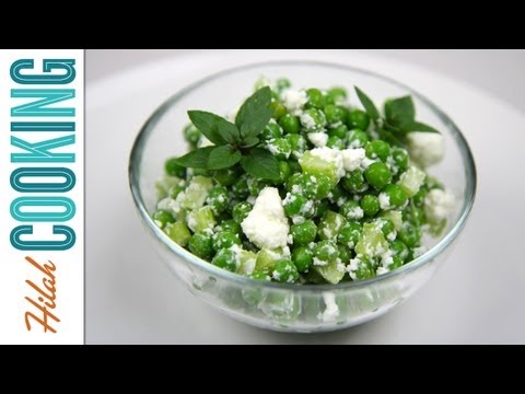 Green Pea Salad with Goat Cheese