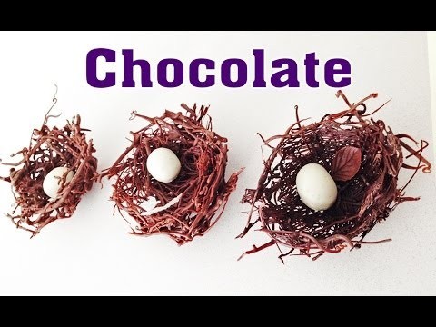 Chocolate Nest chocolate decoration HOW TO COOK THAT Ann Reardon