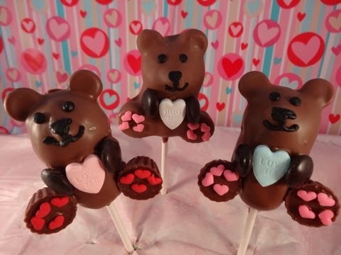 Valentine’s Day Teddy Bear Cake Pops