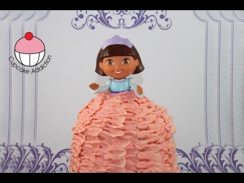 Dora Princess Cake — Dora The Explorer Giant Cupcake Princess Cake by Cupcake Addiction
