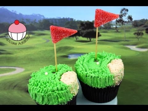 Golf Cupcakes! Make Golf Pro Cupcakes for Dad – A Cupcake Addiction How To Tutorial