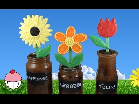 Nutella Flowerpot Jar Cupcakes for Mothers Day! By Cupcake Addiction