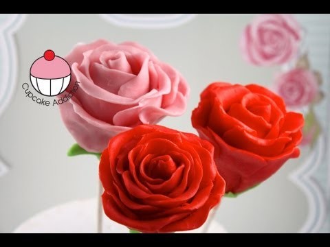 VALENTINES Rose Flower Cakepops – MyCupcakeAddiction & Yoyomax12 Cake Pop Collaboration!