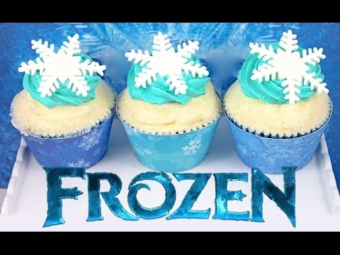 FROZEN Cupcakes – Anna & Elsa Inspired Disney Frozen Cup Cakes by Cupcake Addiction