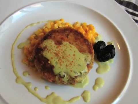 Salmon Cakes with Creamy Corn Relish