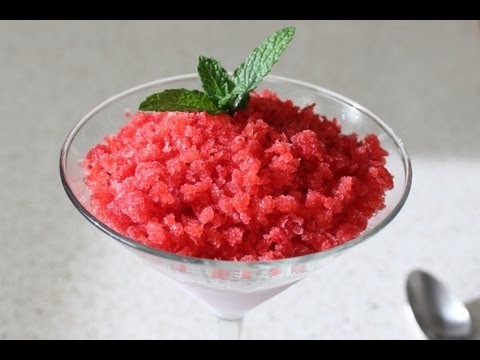 Strawberry Granita Recipe – Frozen Italian Fruit Dessert