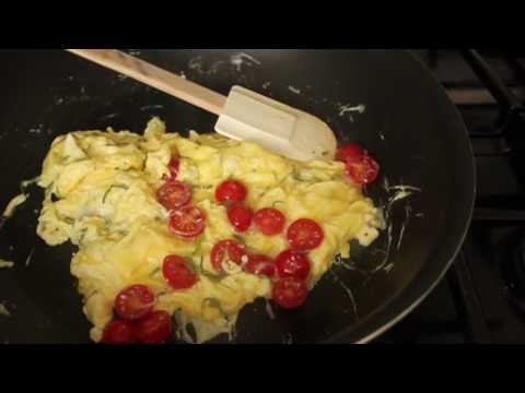 Food Wishes Recipes – Summer Scrambled Eggs Recipe – How to Make Cherry Tomato, Basil, and Feta Scrambled Eggs