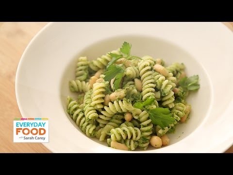 Pasta with White Beans and Broccoli Pesto – Everyday Food with Sarah Carey