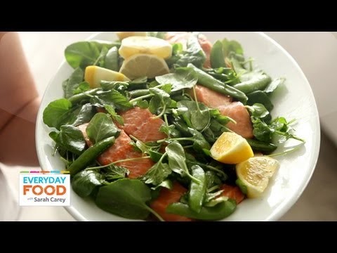 Poached Salmon and Snap Peas – Everyday Food with Sarah Carey